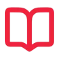 Book icon in red