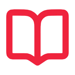Book icon in red